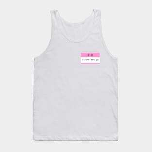 Hello, I'm Cuter Than You, Retro Pink Sticker slogan humour BoomBoomInk Tank Top